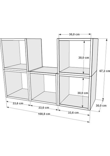 Kitaplikli Duvar Rafi Beyaz 100 cm DVR-1027 fiyatları