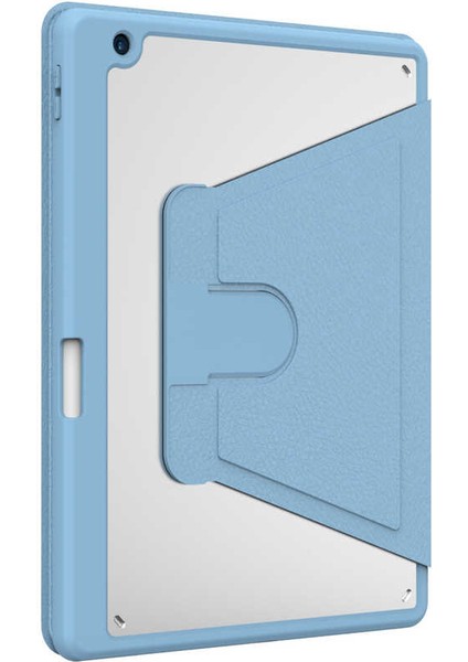 Apple iPad 10.2 2021 (9.nesil) Uyumlu 360° Dönebilen Standlı Nayn Tablet Kılıfı Ince ve Fit