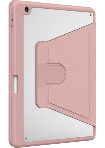 Apple iPad 10.2 2021 (9.nesil) Uyumlu 360° Dönebilen Standlı Nayn Tablet Kılıfı Ince ve Fit