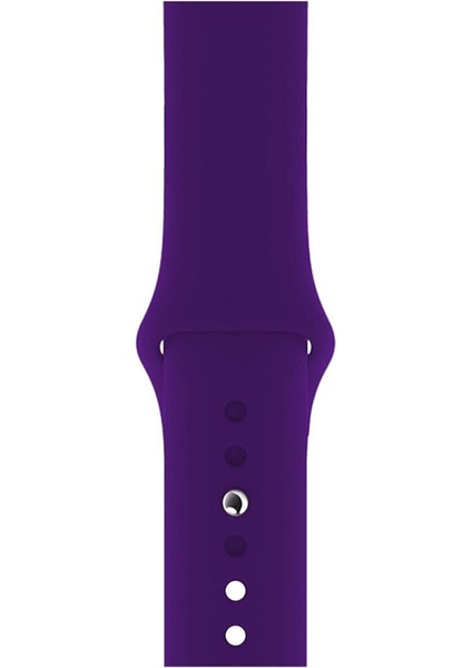 Apple Watch Kordon 1 2 3 4 5 6 7 Se Seri 38MM - 40MM Uyumlu Kayış Bileklik Kordon Mor
