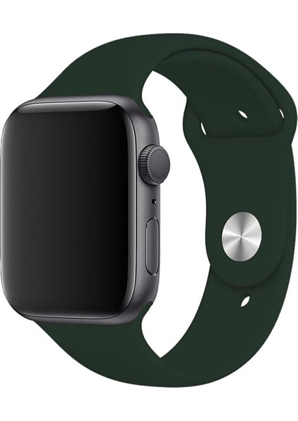 Apple Watch Kordon 1 2 3 4 5 6 7 Se Seri 38MM - 40MM Uyumlu Kayış Bileklik Kordon Yeşil