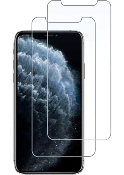 Apple iPhone 12 Uyumlu 12PRO 2 Adet Kırılmaz Temperli Şeffaf Ekran Koruyucu Telefon Camı