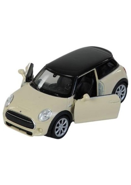 Çek Bırak Metal Mini Cooper Çocuk Araba Oyuncak 12 cm Krem fiyatları