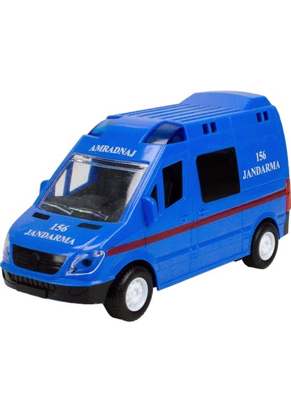 Işıklı Sesli Metal Cekbırak 1/36 Ölçek Jandarma Oyuncak
