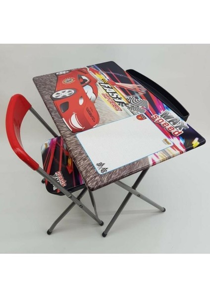 Dzc Kuzenler Avm Max Speed Cars Çocuk Lisanslı Çalışma Masa Sandalye Seti Yazı Tahtalı Kalemlikli fiyatları