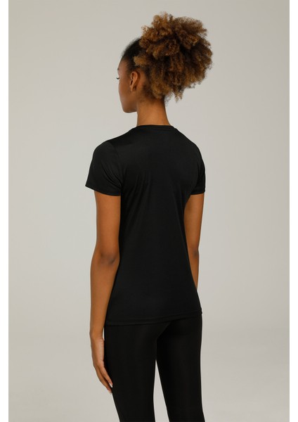 SN230 Basic Pes C Neck T- Siyah Kadın T-Shirt fiyatları
