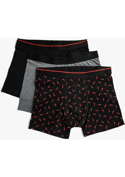 Pamuklu Erkek 3'lü Boxer Seti