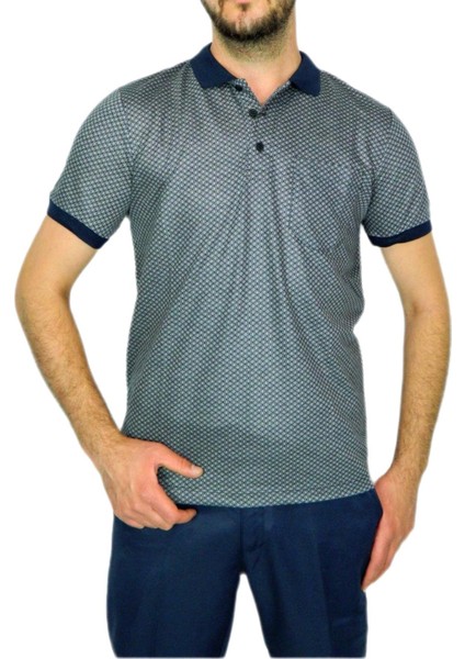Erkek Polo Yaka Jakarlı Tişört BGL-ST00535