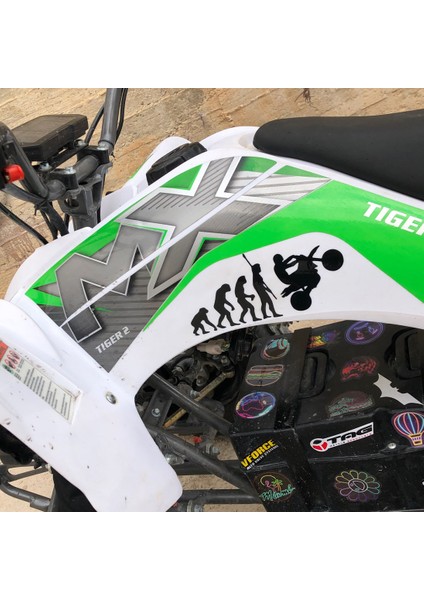 Insan Evrimi Motosiklet Otomobil Sticker Etiket Vinil Yansıtıcı Çıkartma Siyah fiyatları