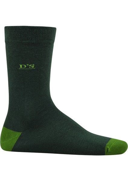 Erkek Pamuk Çorap Renkli Yeşil
