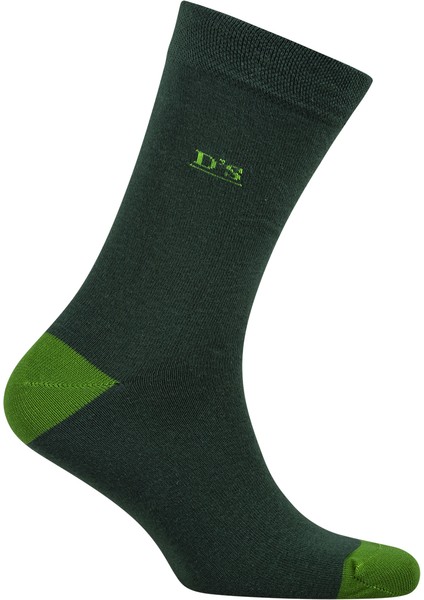 Erkek Pamuk Çorap Renkli Yeşil fiyatları