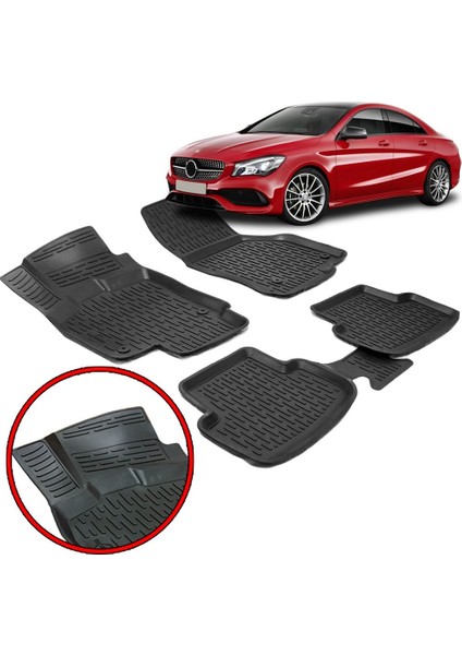 Mercedes Cla 117 3D Havuzlu Paspas Bsg Siyah 2009-2017