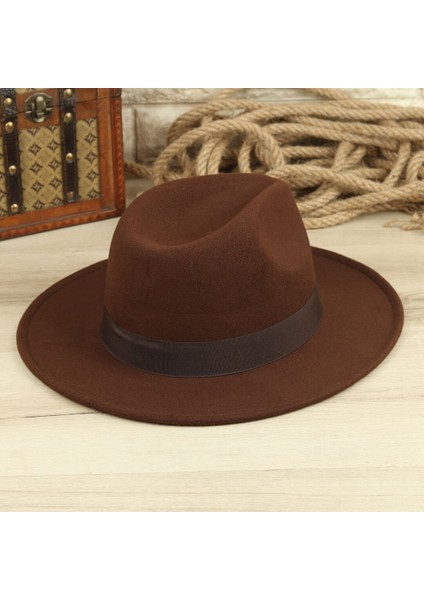 Kışlık Kahve Panama Fötr Erkek Şapka modelleri