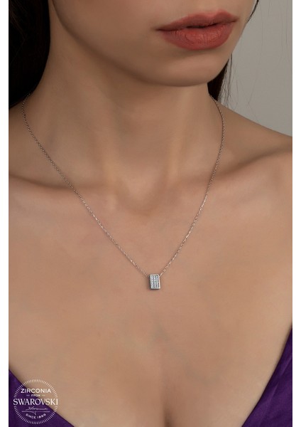 Union Swarovski Zirconia Kadın Gümüş Kolye
