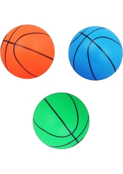 3 Parça Mini Kabarık Basketbol Kapalı / Açık Spor Topu Çocuk Oyuncak Hediye