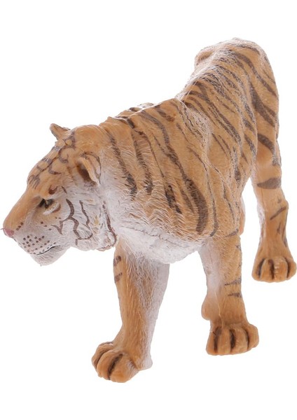 2 Adet Vahşi Yaşam Modeli Feline Heykelleri Çocuk Oyuncak Koleksiyonları - Panter ve Kaplan(Yurt Dışından) modelleri