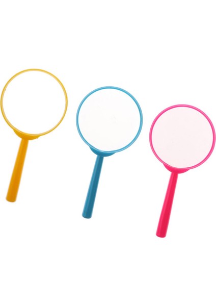 3 Adet Çocuklar El Büyüteç Büyüteç Cam Çapı 60MM Büyüteç 3x -