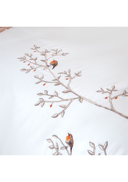 Pigeon Ekstra Çift Kişilik Nevresim Seti 274X234 cm Ekru indirimleri