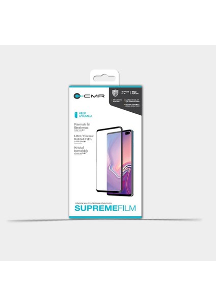 Samsung S20 Süpremeflim Tam Kaplayan Ekran Koruyucu Film -Siyah