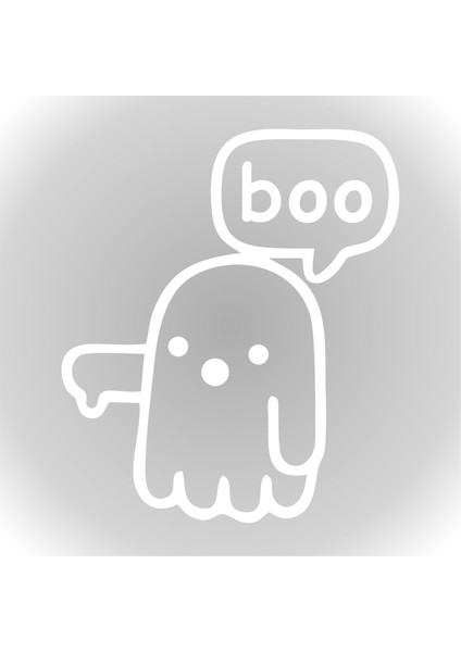 Ghost Hayalet Boo Sticker Oto Cam Sticker Araba Sticker