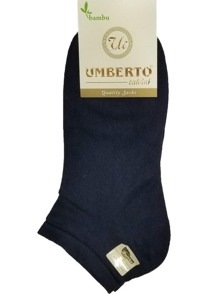 12 Adet Erkek Bambu Patik Çorap -307 12 Adet Lacivert
