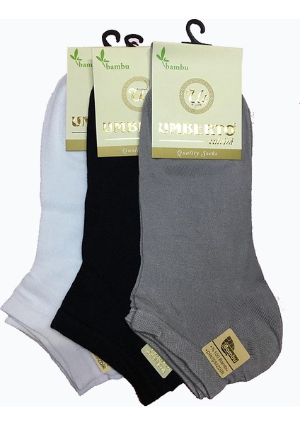 12 Adet Erkek Bambu Patik Çorap -307 12 Adet Lacivert