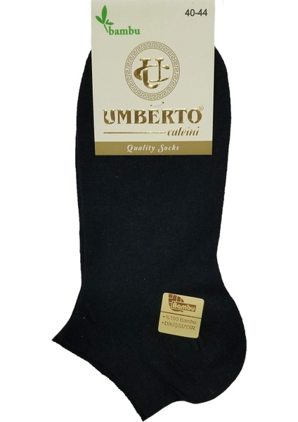 6 Adet Erkek Bambu Patik Çorap - 307 6 Adet Siyah
