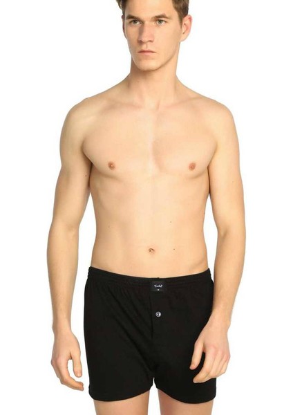 117 Battal Erkek Düz Penye Boxer