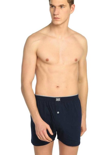 117 Battal Erkek Düz Penye Boxer