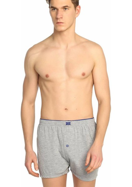 117 Battal Erkek Düz Penye Boxer