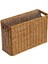 Dergi Sepeti Konteynerler Plastik Rattan Çok Fonksiyonlu Kabinler Için Ev Işık Kahverengi(Yurt Dışından) 1