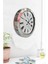 Krom Çerçeveli Salon Ofis Duvar Saati 36 cm 1