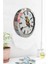 Krom Çerçeveli Salon Ofis Duvar Saati 36 cm 1