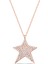 Yıldız Rose Kaplama 925 Ayar Gümüş Kolye 1