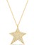 Yıldız Altın Kaplama 925 Ayar Gümüş Kolye 1