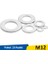 M12 Inox Düz Pul Paket 10 Adet 1