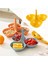 Meyve Tabağı Çok Katmanlı Ekran Snack Saklama Kutusu Kek Oturma Odası Için Standı Limon Sarı (Yurt Dışından) 5