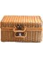 Dokuma Hasır Bavul Taşınabilir Rattan Saklama Kılıfı Haki 30X20X12 cm Için (Yurt Dışından) 1