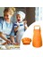 Çocuklar Önlük Şef Şapka Set 3-13 Yıl Toddler Şef Önlük Bahçe Orange L (Yurt Dışından) 2
