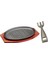 Biftek Sizzle Plate Restoran Tedarik 8 "/ 10" / 12 "ızgara Biftek Etler Için 12 Inç 2