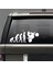 Insan Evrimi Motosiklet Otomobil Sticker Etiket Vinil Yansıtıcı Çıkartma Beyaz 2
