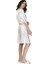 Bride Stripe Saten Sabahlık Pudra 4