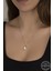 Union Swarovski Crystal Kadın Oval Rose gümüş Kolye 1