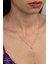 Union Swarovski Zirconia Kadın Mini Tektaş Rose Gümüş Kolye 1