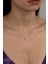 Union Swarovski Zirconia Kadın Kalp Montür Gümüş Kolye 1