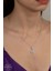 Union Swarovski Zirconia Kadın Kelebek Gümüş Kolye 1