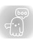 Ghost Hayalet Boo Sticker Oto Cam Sticker Araba Sticker 1