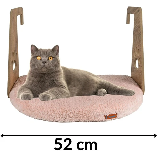 Pugalo Tırmalama PUGALO Kalorifer Radyatör Petek Yatağı Kedi Köpek Geniş Kalorifer Yatağı Silinebilir Peluş Pembe Rengi