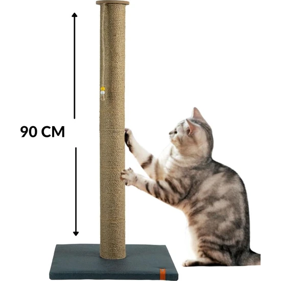 Pugalo Tırmalama 90 cm Catnipli Büyük Kedi Tırmalama Tahtası Lacivert