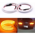 Şüscar Oto Bmw E46 318 320 325 330 Ccfl Angel Eyes Sarı Encıl Seti Far Halkası